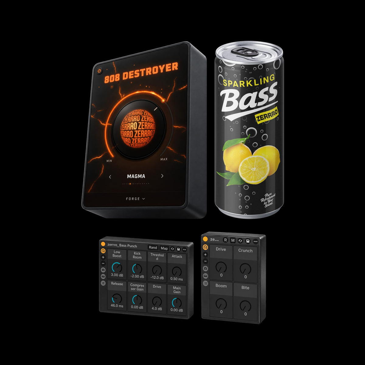 808 & BASS Bundle – 808 DESTROYER, Sparkling Bass, Bass Punch and 808 Destroyer rack