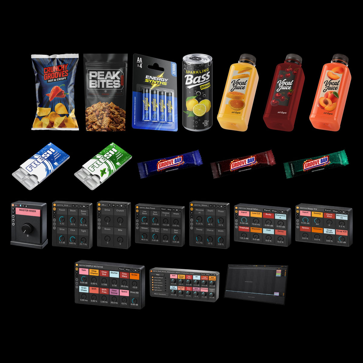 ALL SOUNDS Bundle: every zerrro sample pack, preset pack and Ableton Effect Rack