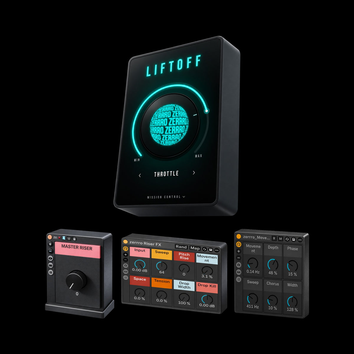BUILD-UP Bundle – LIFTOFF plus Master Riser, Riser FX and Movement racks