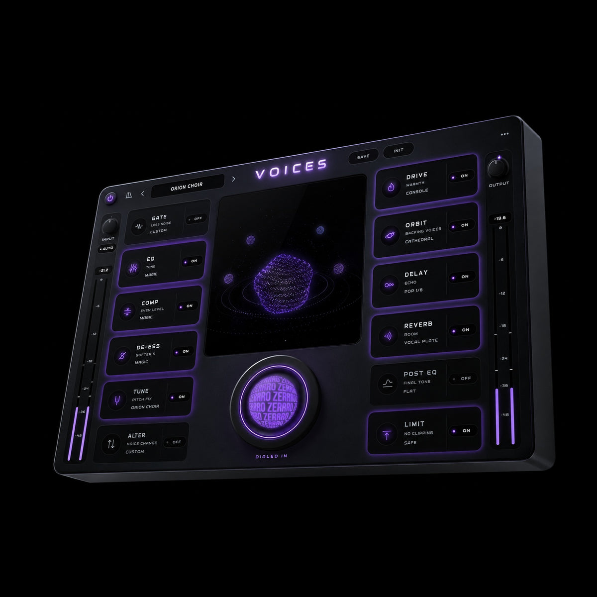 VOICES vocal plugin by zerrro – product render